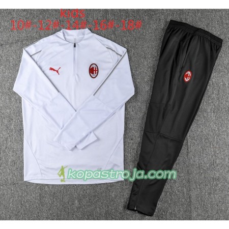 AC Milan Barn Tränings Sweatshirtställ Vit 2018/19